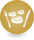高たんぱく・高脂肪食をイメージした画像